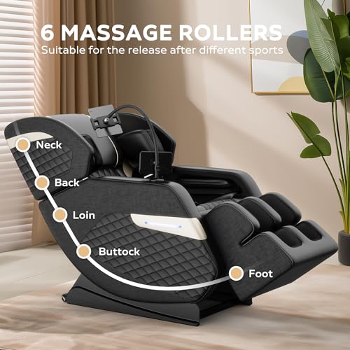 Full Body Zero Gravity Shiatsu Massage Chair Recliner with Heating and Foot Massage R903