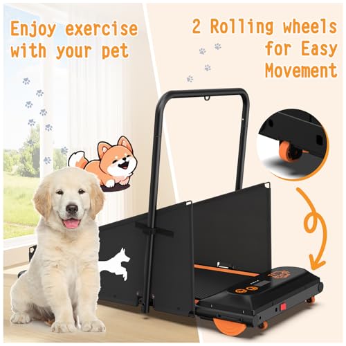 Dog Treadmill for Small and Medium Dogs with Remote Control and LCD Display H10038