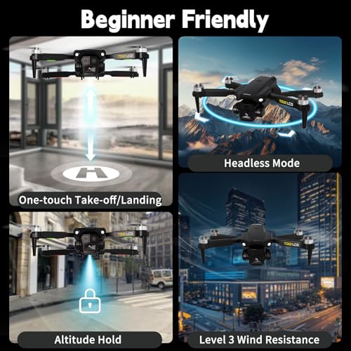 Foldable Camera Drone for Adults with LCD Remote I177595