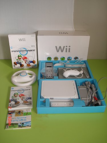Wii Console with Mario Kart Wii Bundle - White C99852