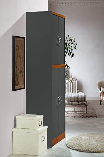 4 Door Kitchen Pantry with Four Shelves E56107