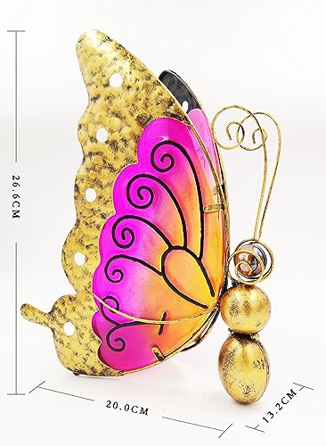 Solar Butterfly Garden Light with Ground Stake X79937