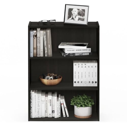 3-Tier Open Shelf Bookcase, Americano E787305