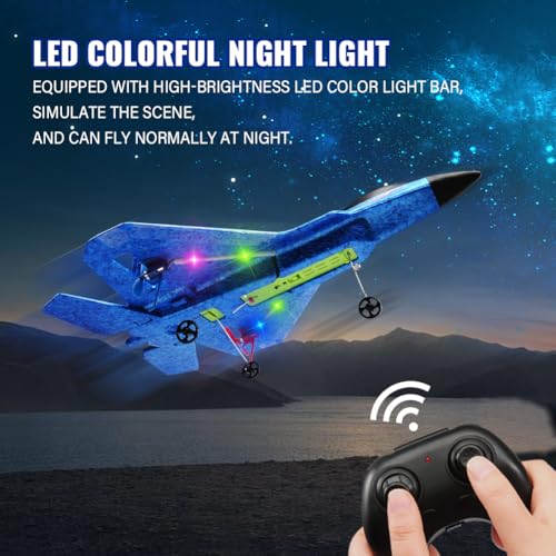 F22 RC Airplane Fighter, 2.4Ghz 2 Channel Remote Control Plane for Kids Beginners Y282