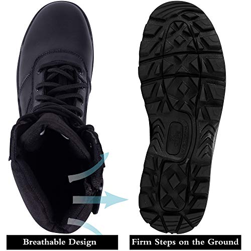 Men's Tactical Combat Boots with Side Zipper B75985
