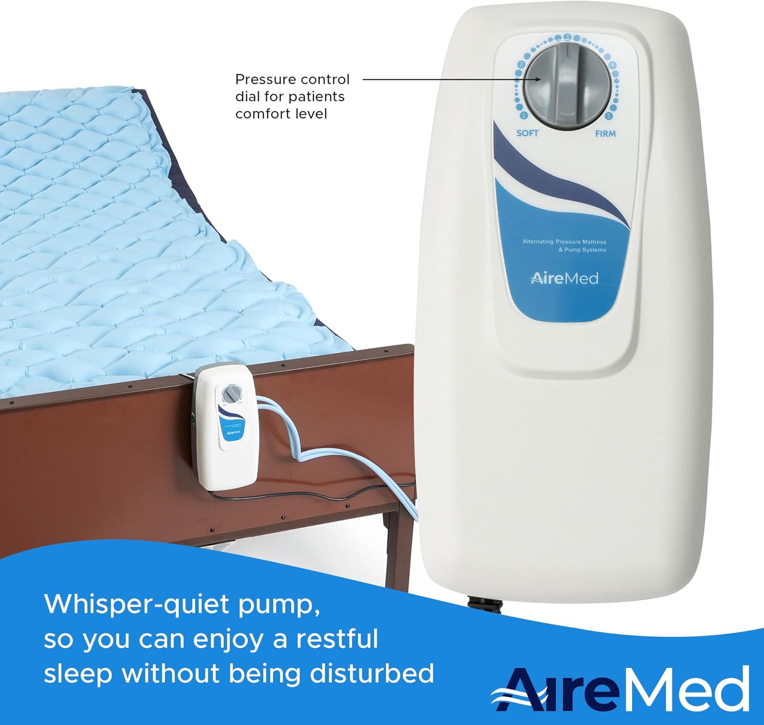 Alternating Air Pressure Mattress Pad with Quiet Electric Pump for Bed Sore Prevention L292
