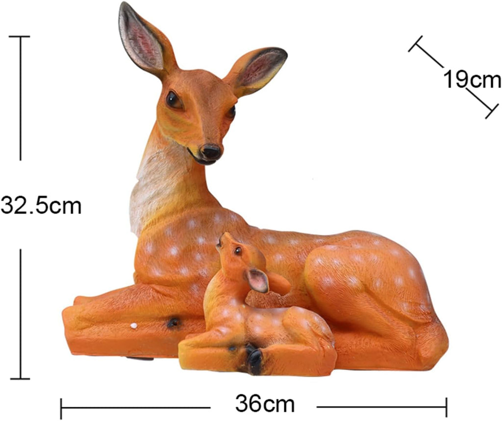 Garden Ornaments Sika Deer Animal Sculpture Outdoor Lawn Statue W68920