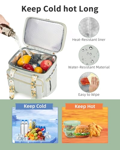 Tactical Expandable Insulated Lunch Bag, Waterproof Cooler for Work and Outdoor, 15L K52184