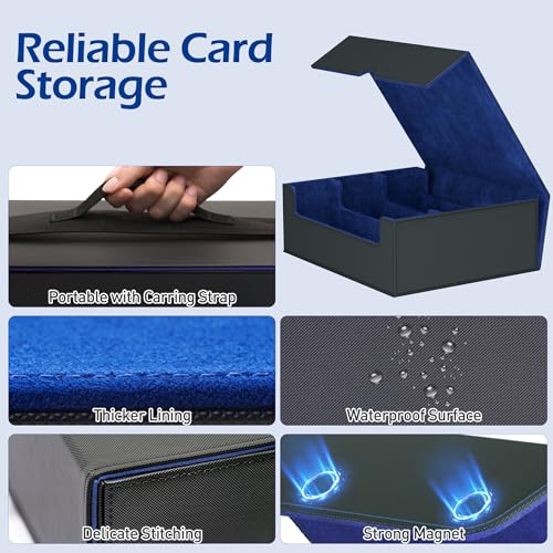 Trading Card Storage Box with 50 Sleeves and 24 Dividers G3044