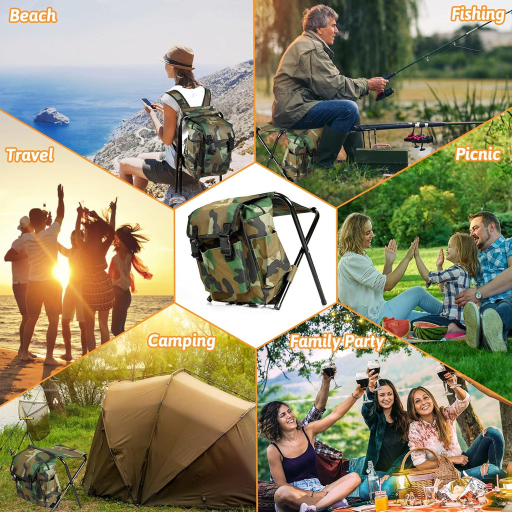 Portable Folding Camping Stool with Picnic Bag for Outdoor Travel G7280