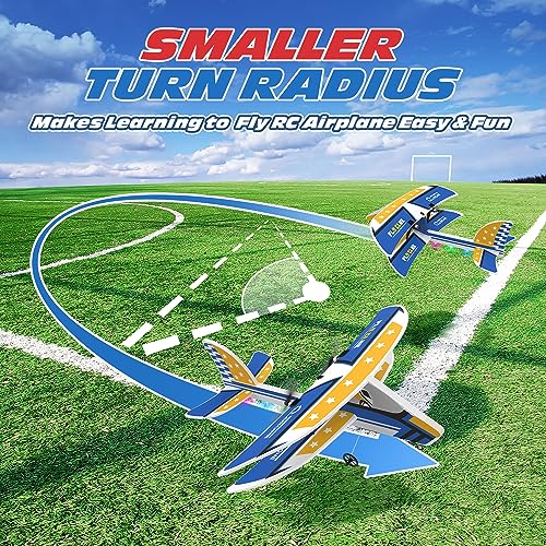 RC Plane Remote Control Airplane with 3 Batteries and 6-Axis Gyro Stabilizer for Beginners G9873