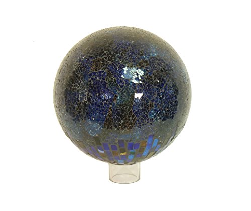 Echo Valley 8199 10-Inch Mosaic Glass Gazing Globe, Sun-Moon, Outdoor Décor
