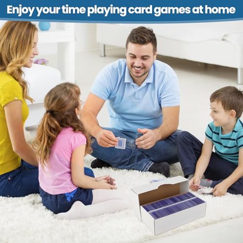 Card Storage Box, 1600 Count, Bulk Card Organizer for Sports Collectors (6 Set) W1627