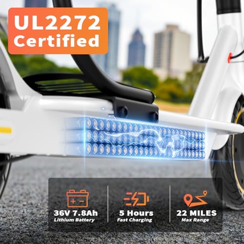 Foldable Electric Scooter for Adults, 22 MPH, 22 Miles Range A144