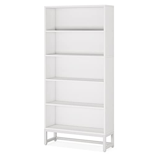 70.8 Inch Tall 5-Tier Bookcase with Closed Back Shelf for Living Room, Bedroom S15331