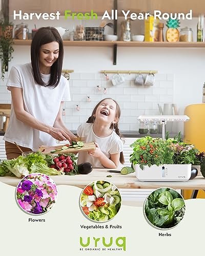 Hydroponics Growing System Indoor Garden with LED Grow Light, 12 Pods J571695