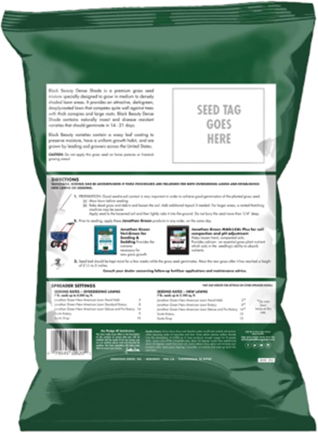 Dense Shade Grass Seed Mixture, 7 lb N61765