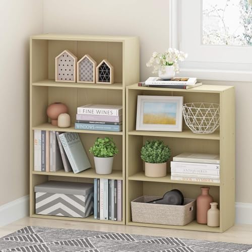 3-Tier Open Shelf Bookcase, Americano E787305