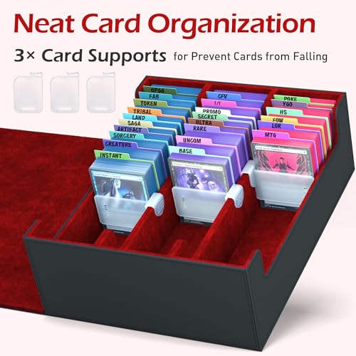Trading Card Storage Box with 50 Sleeves and 24 Dividers G3044