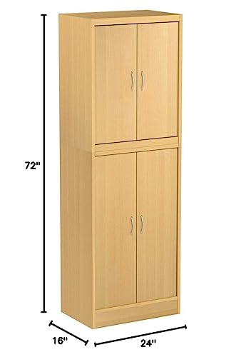 4 Door Kitchen Pantry with Four Shelves E56107