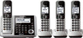 Panasonic KX-TGF374S DECT 4-Handset Landline Telephone (Renewed)