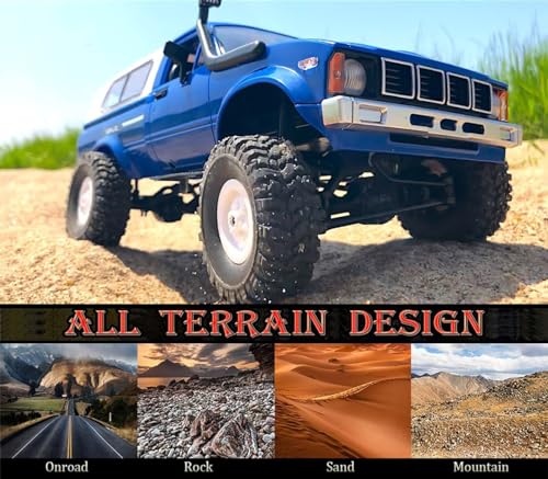 RC Rock Crawler 4x4 1/16 Scale Remote Control Pickup Truck Off Road RTR with LED Light P23606