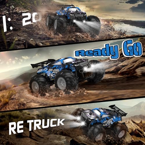 Remote Control Car, All-Terrain Truck for Boys, Rechargeable with LED, 2.4GHz H693