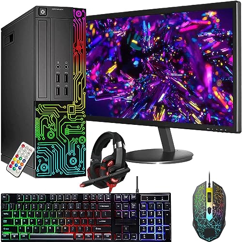 Gaming Desktop PC with Intel Core i7, 16GB RAM, 512GB SSD, 24 Inch Monitor, Keyboard Mouse and Headset T887577