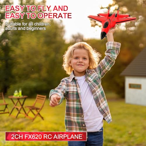 RC Airplane 2.4GHz Ready to Fly with Night Lights USB Charging R21201