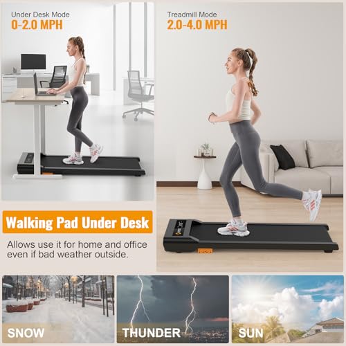 Under Desk Treadmill with Remote Control and LED Display A90039