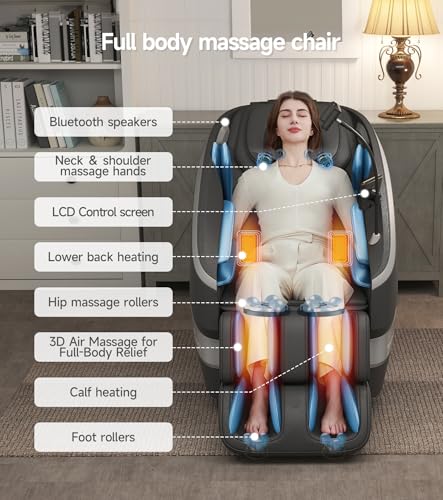 Massage Chair Full Body with Dual Core S-Track, Zero Gravity Recliner Y9855