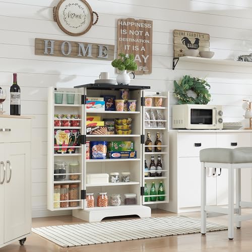 Farmhouse Storage Cabinet with Barn Doors and Adjustable Shelves X3170