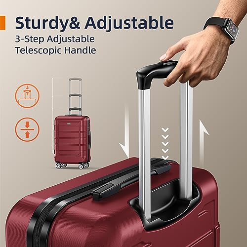 Expandable Luggage Set with TSA Lock A418040
