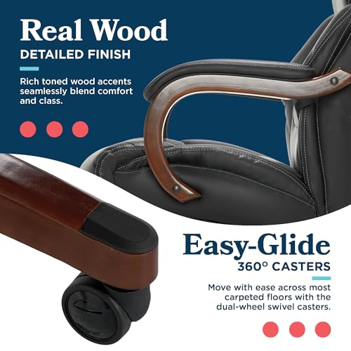 Executive Office Chair with Lumbar Support and Memory Foam Cushion T501837