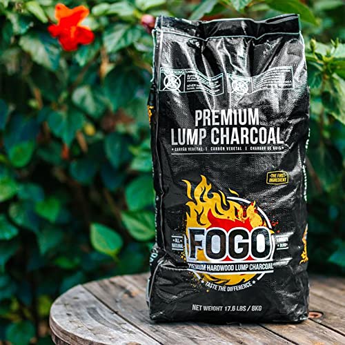 Oak Lump Charcoal for Grilling and Smoking, 17.6 lb Bag V54657