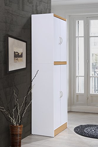 4 Door Kitchen Pantry with Four Shelves E56107