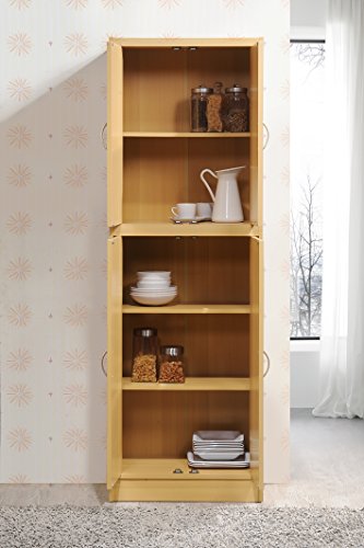 4 Door Kitchen Pantry with Four Shelves E56107
