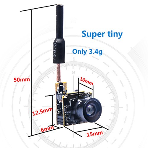 FPV Camera with 5.8GHz Transmitter and Antenna Combo for Drone Q33238