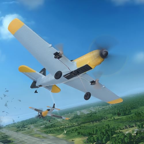 RC Airplane, 2.4GHz 2 Channel Remote Control Aircraft with 6-Axis Gyro, Red J366