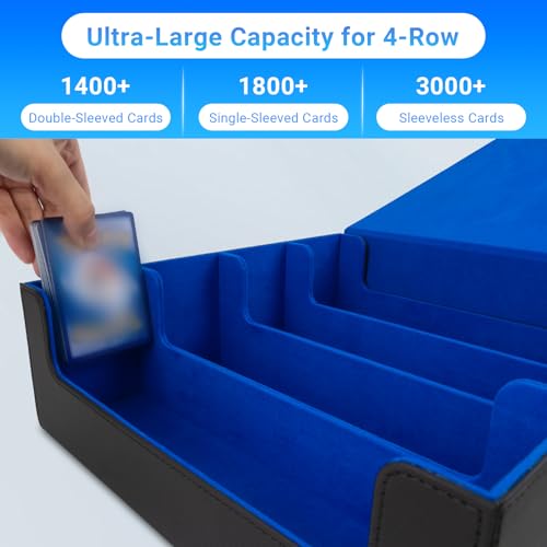 Trading Card Case with Dividers and Supporters, Fits Game and Sport Cards R642