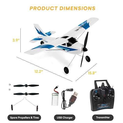 RC Plane Remote Control Airplane for Adults Kids 4 Channel Stunt Flying 20 Inch Wing Span S504403