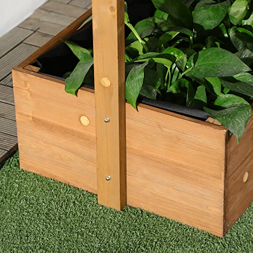Wooden 4 Tier Vertical Garden Planter with Self-Draining S364