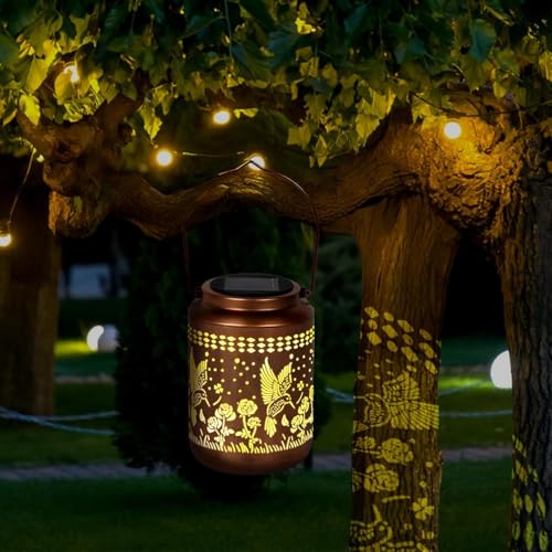 Solar Lanterns Outdoor Turtle Garden Decor Waterproof Hanging Light L4405