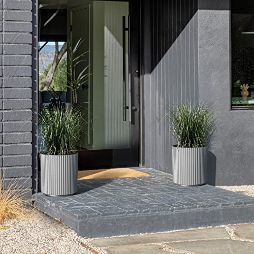 Round Demi Planter Pots for Indoor/Outdoor Garden Use with Drainage Holes J114