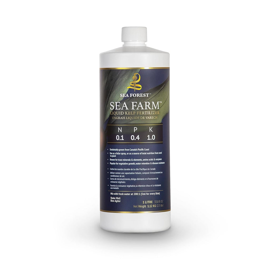 SEA Farm - Organic Liquid Kelp Fertilizer - All Natural Nutrients for Better Growth of Indoor & Outdoor Plants (1L)