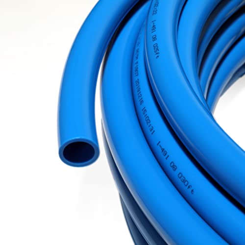 1/2 Inch 2 x100 ft Pex-b Pipe/Tubing for Potable Water, Hot Cold Water, Brass Fitting, Crimping Clamp Tool, Cinch Clamps, Cutter Combo Kit O747