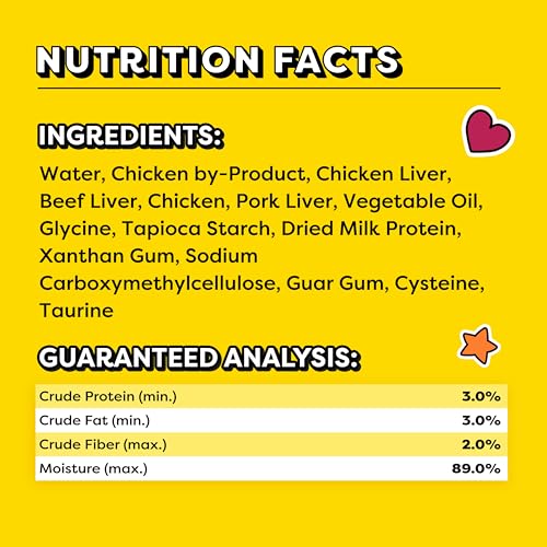 Creamy Puree Lickable Cat Treats, 0.42 oz Tubes, 48 Count Y26330