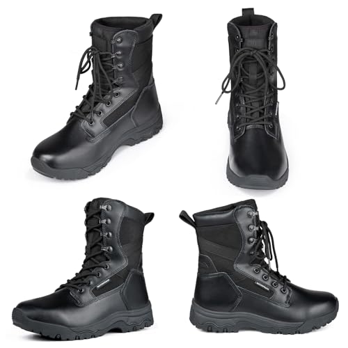 Men's Tactical Boots 8 Inches Lightweight Suede Leather Military Work Boot J951812