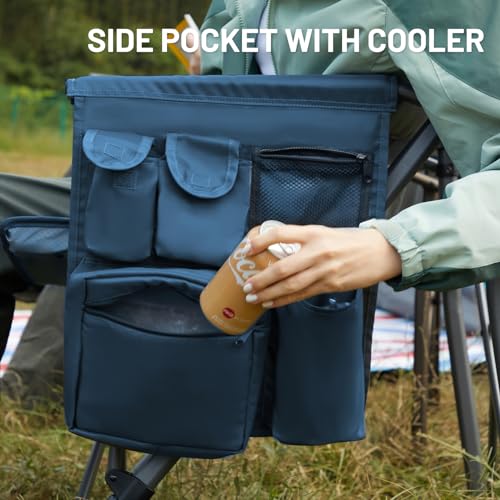 Oversized Folding Camping Chair High Back Heavy Duty for Adults with Cup Holder K6105