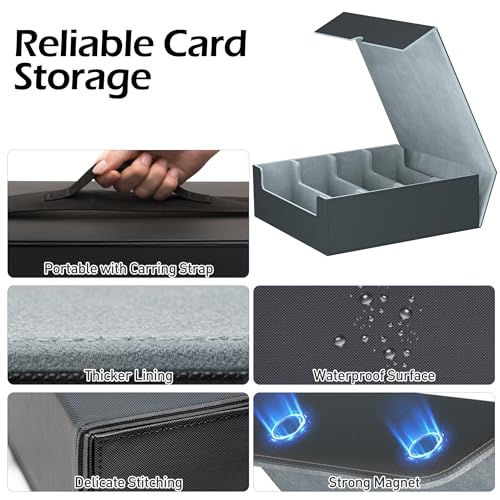 Trading Card Storage Box with 50 Sleeves and 24 Dividers G3044